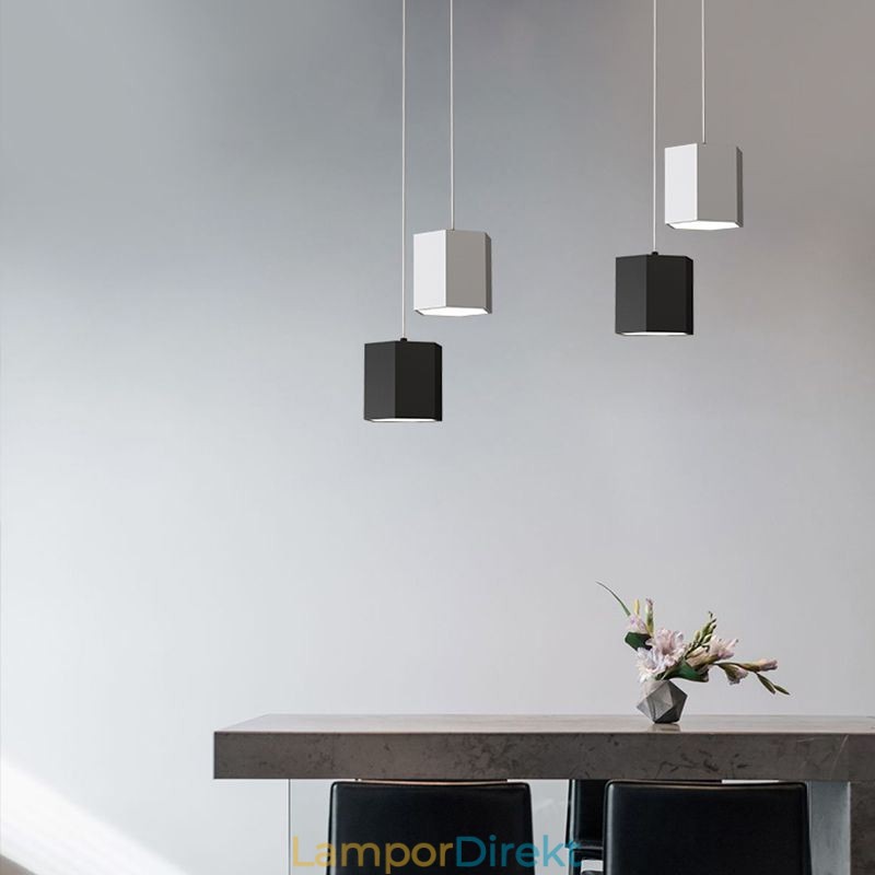Modern Hexagonal Pendel Light Enkel Hängande Lampa