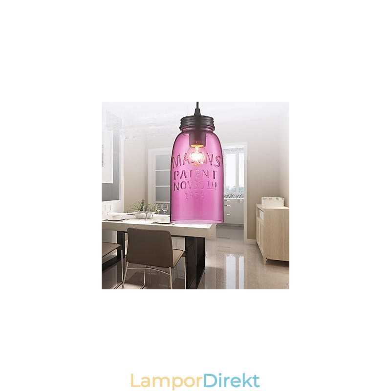 1 Ljus Modern Glas Pendellampa I Transparent Bubble Design