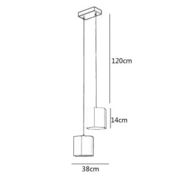 Modern Hexagonal Pendel Light Enkel Hängande Lampa