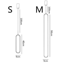 Modern Pendellampa Minimalistisk Oval Pendelbelysning