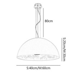Halvcirkel Pendellampor Nordic Minimalist Pendellampa Cafe