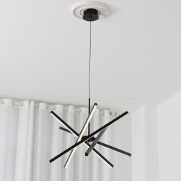 Modern Taklampa Dimbar Svart Strip Taklampa