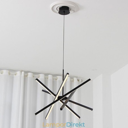 Modern Taklampa Dimbar Svart Strip Taklampa Modern Taklampa Dimbar Svart Strip Taklampa
