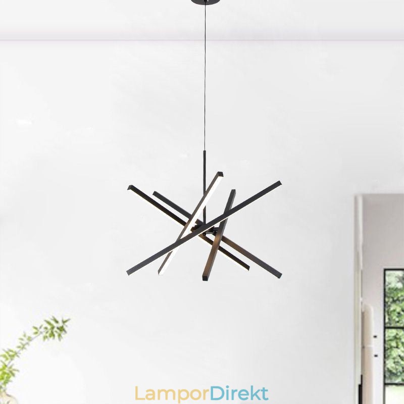 Modern Taklampa Dimbar Svart Strip Taklampa