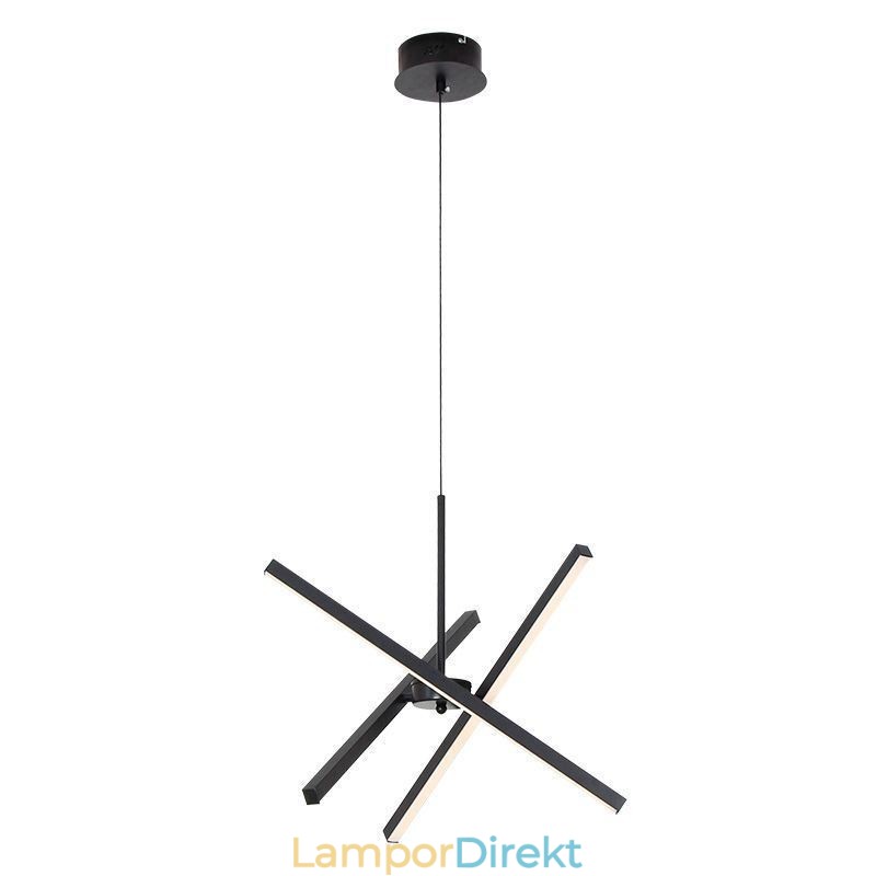 Modern Taklampa Dimbar Svart Remslampa
