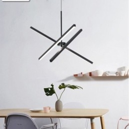 Modern Taklampa Dimbar Svart Remslampa