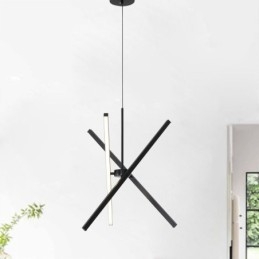 Modern Taklampa Dimbar Svart Remslampa