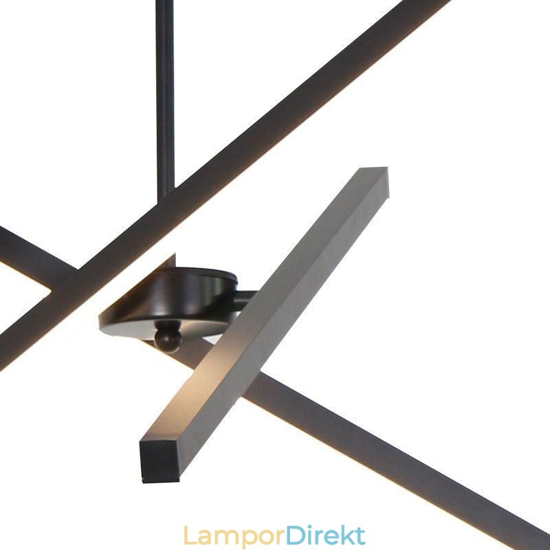 Modern Taklampa Dimbar Svart Remslampa