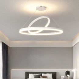 Modern Pendelljus Cirkel Ringar Akryl Pendellampa