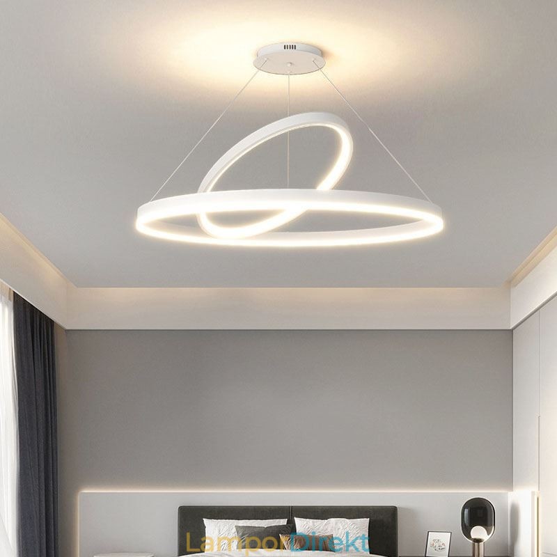 Modern Pendelljus Cirkel Ringar Akryl Pendellampa