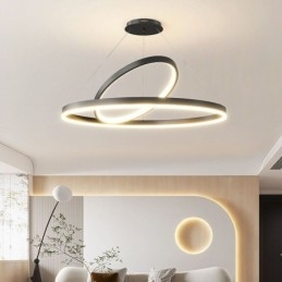 Modern Pendelljus Cirkel Ringar Akryl Pendellampa