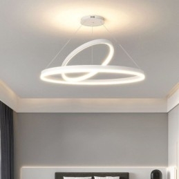 Modern Pendelljus Cirkel Ringar Akryl Pendellampa