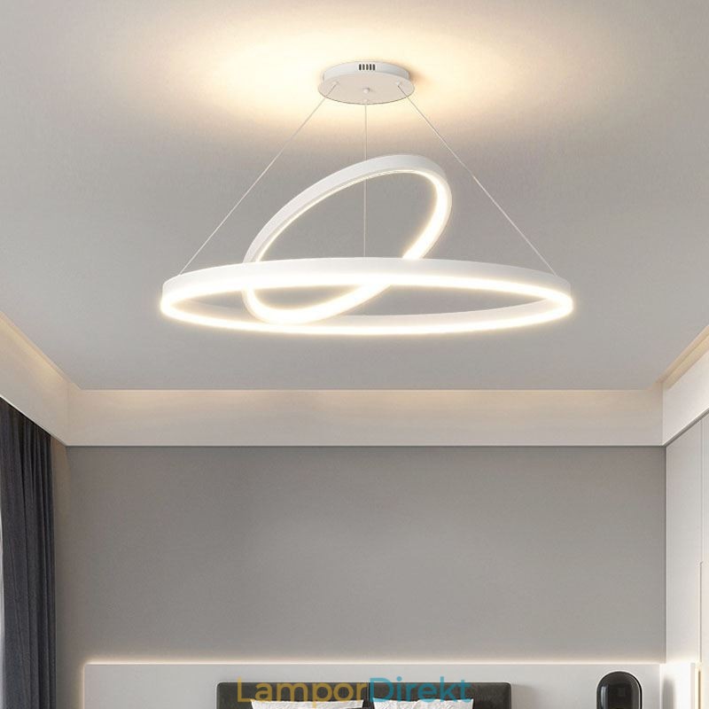 Modern Pendelljus Cirkel Ringar Akryl Pendellampa