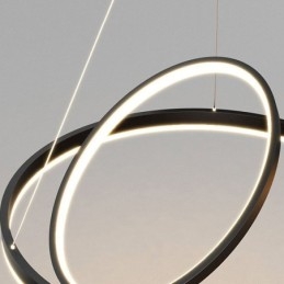 Modern Pendelljus Cirkel Ringar Akryl Pendellampa