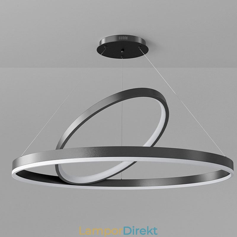 Modern Pendelljus Cirkel Ringar Akryl Pendellampa