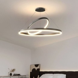 Modern Pendelljus Cirkel Ringar Akryl Pendellampa