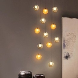 Modern Kristallkula Hängande Ljus Färgglad Kristallkrona (Färgglad Stil Vänligen Kontakta Oss)