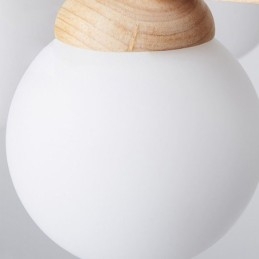 Japansk Trä Ljuskrona Molekyl Hänglampa