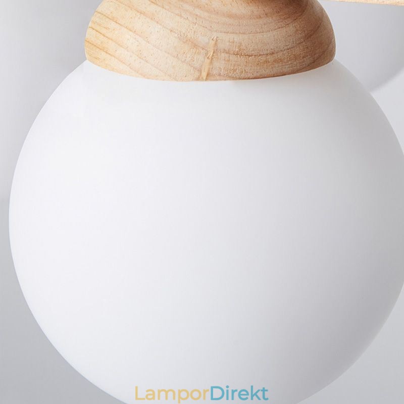 Japansk Trä Ljuskrona Molekyl Hänglampa