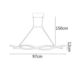 Modern Hänglampa Twist Design Hänglampa Dining