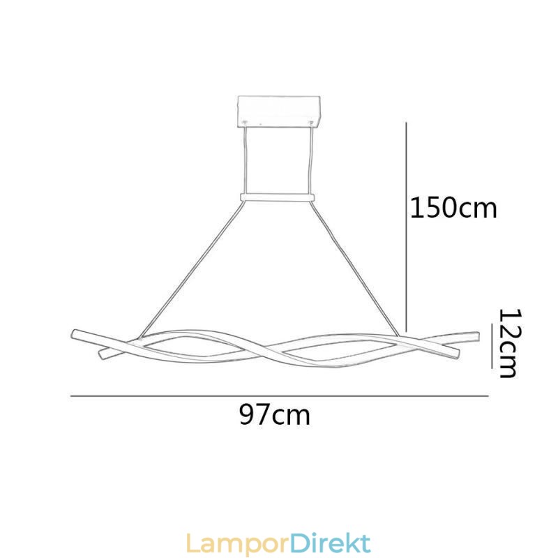 Modern Hänglampa Twist Design Hänglampa Dining