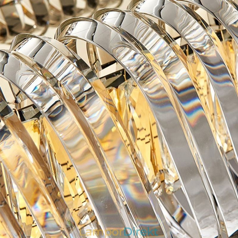 Europeisk Hänglampa Rund Glas Dekoration Hänglampa