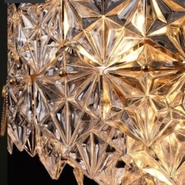 Europeisk Glas Taklampa Modern Konformad Ljuskrona