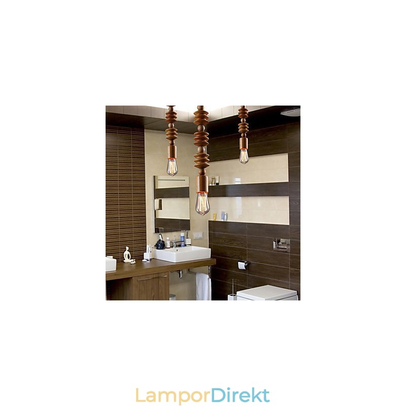 Ljuskrona Mini Style Traditionell Klassisk Trä Bambu