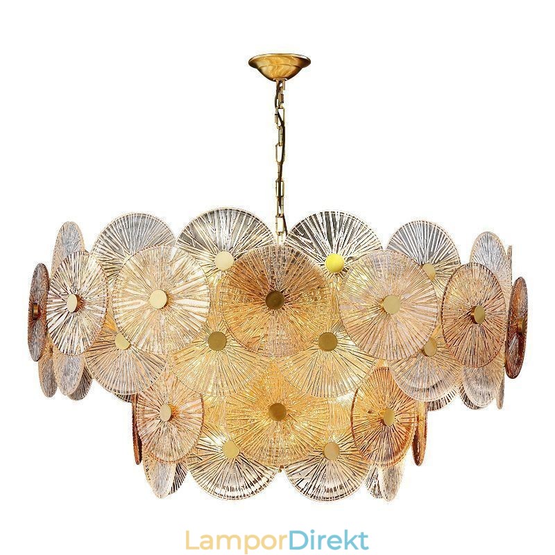 Modern Spark Disc Ljuskrona Fyrverkeri Glas Pendel Lampa Home Deco Belysning
