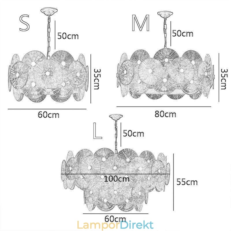 Modern Spark Disc Ljuskrona Fyrverkeri Glas Pendel Lampa Home Deco Belysning
