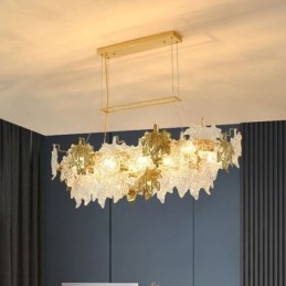 Maple Leaf Pendellampa Heminredning Glasbelysning