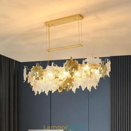 Maple Leaf Pendellampa Heminredning Glasbelysning Maple Leaf Pendellampa Heminredning Glasbelysning