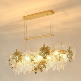 Maple Leaf Pendellampa Heminredning Glasbelysning