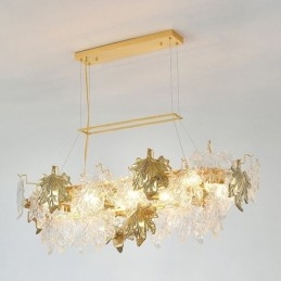 Maple Leaf Pendellampa Heminredning Glasbelysning