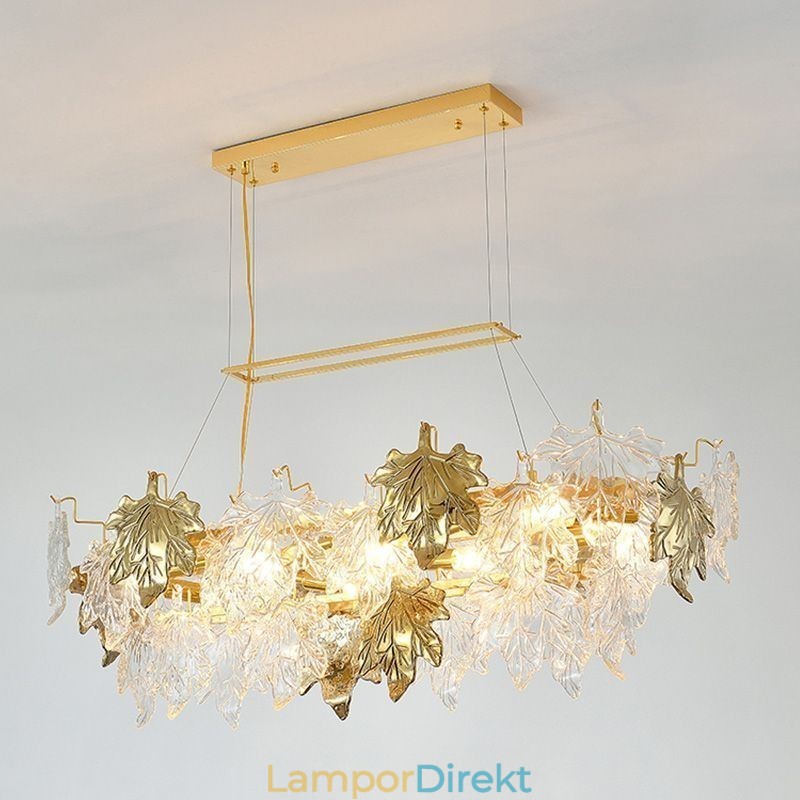 Maple Leaf Pendellampa Heminredning Glasbelysning