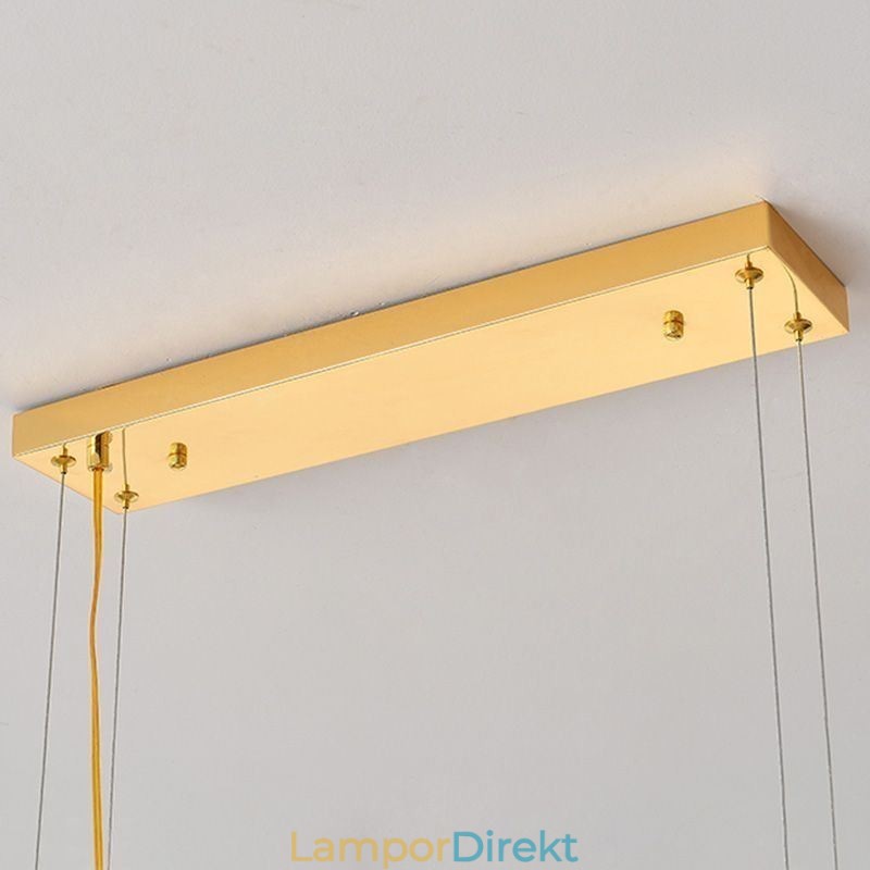 Konstnärlig Glaskrona Fjäder Ovalt Taklampa