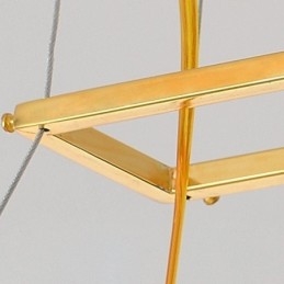 Konstnärlig Glaskrona Fjäder Ovalt Taklampa