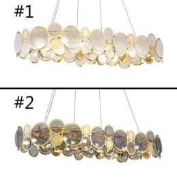 Europeisk Glaskrona Creative Luxury Pendel Light