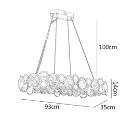 Europeisk Glaskrona Creative Luxury Pendel Light