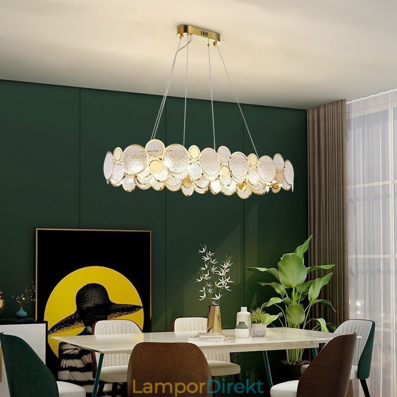 Europeisk Glaskrona Creative Luxury Pendel Light