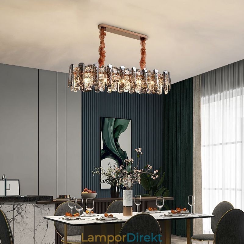 Modern Glashängande Belysning Lyxig Hängande Belysningsarmatur Matsal