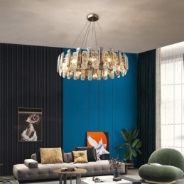 European Glass Pendel Light Lyx Hänglampa