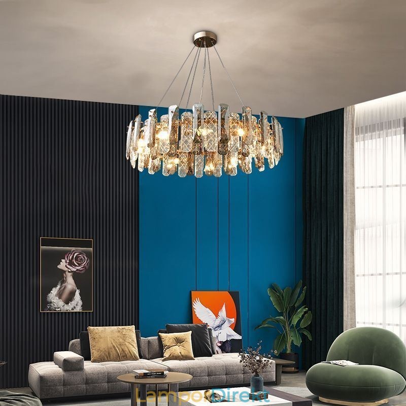 European Glass Pendel Light Lyx Hänglampa