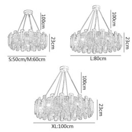 European Glass Pendel Light Lyx Hänglampa