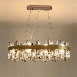 Ljus Lyx Ljuskrona Stolpe Modern Glas Pendel Light