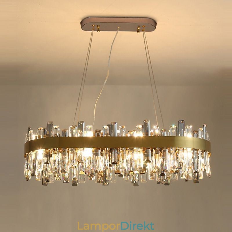 Ljus Lyx Ljuskrona Stolpe Modern Glas Pendel Light