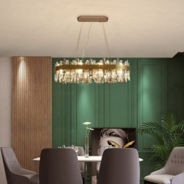 Ljus Lyx Ljuskrona Stolpe Modern Glas Pendel Light
