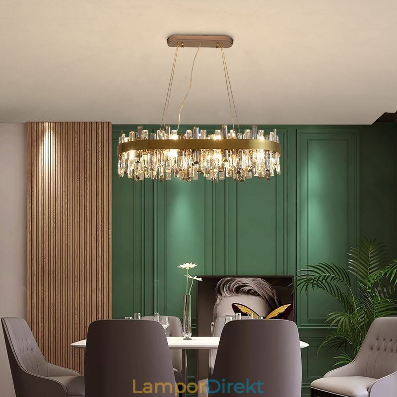 Ljus Lyx Ljuskrona Stolpe Modern Glas Pendel Light