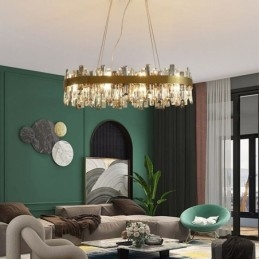 Ljus Lyx Ljuskrona Stolpe Modern Glas Pendel Light