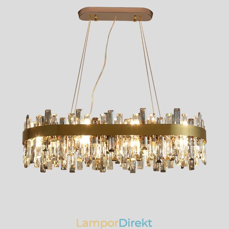 Ljus Lyx Ljuskrona Stolpe Modern Glas Pendel Light
